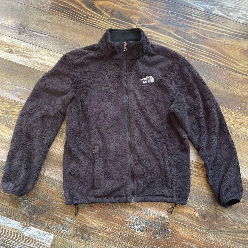 The North Face Osito Women's Fleece Jacket Black Size Medium Full Zip Fuzzy